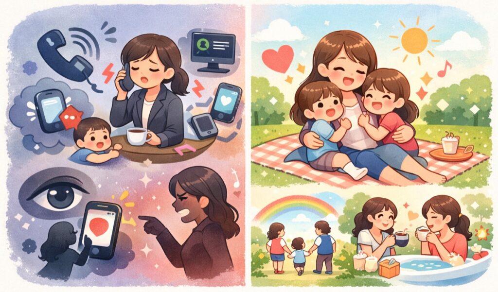 LINEや電話が昼夜関係なくひっきりなしに来る