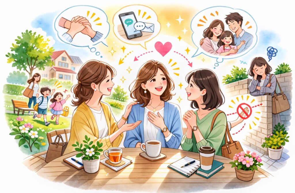 一人で抱え込まず、信頼できる人に話す