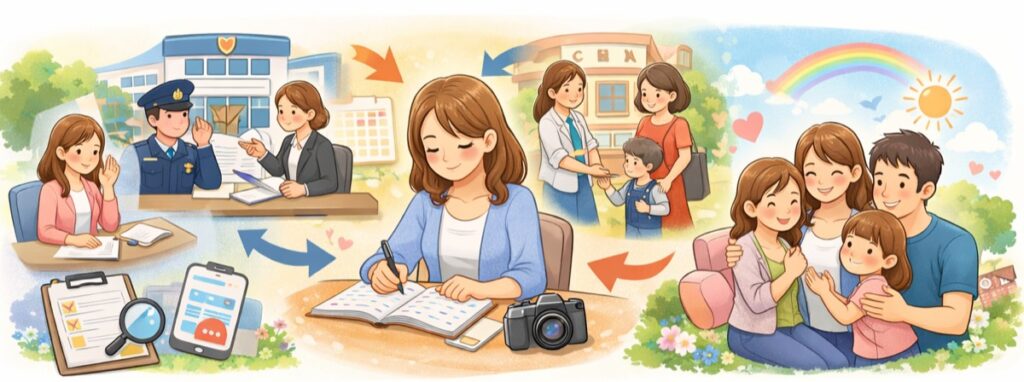 状況によっては警察や専門機関への相談が必要になる