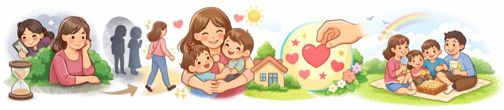 自分と子供の幸せを、何よりも最優先にする