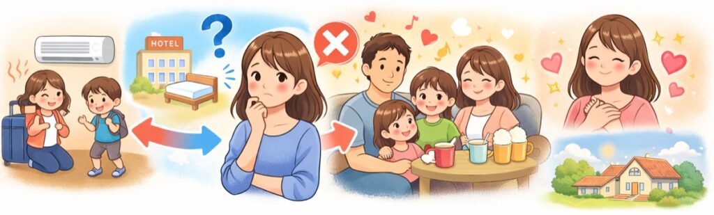 「泊まらせて♡」と言ってきたママ友に伝えた一言