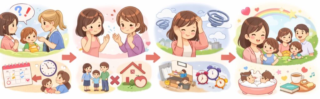 子どもの預かりを断る例文（LINE・対面・電話）