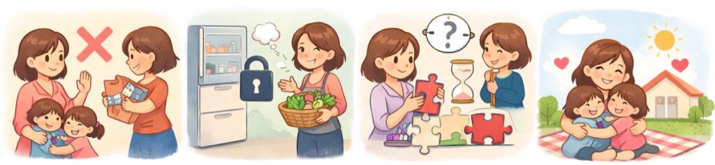 物やおさがりをしつこく要求されたときの断り例文