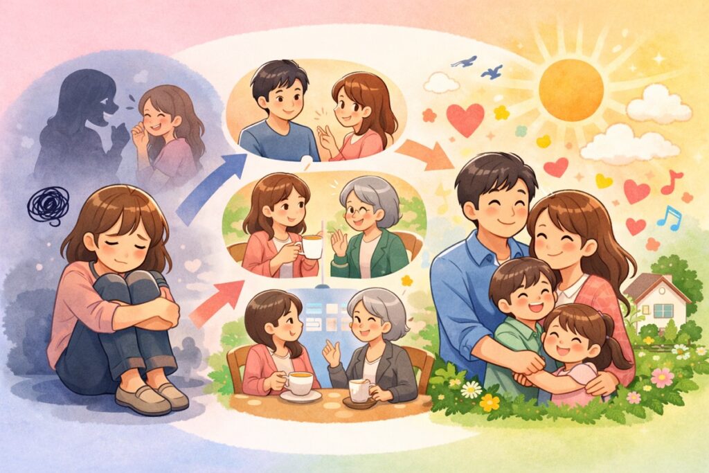 一人で抱え込まず、ママ友以外の第三者に相談する