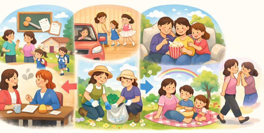 目的があるときだけつながる「目的別グループ型」