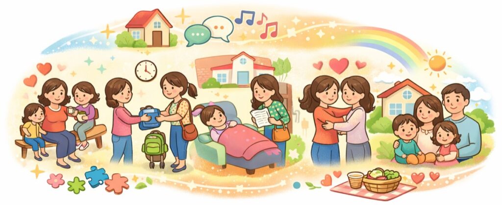 信頼できるママ友との小さな助け合いが日々を変える