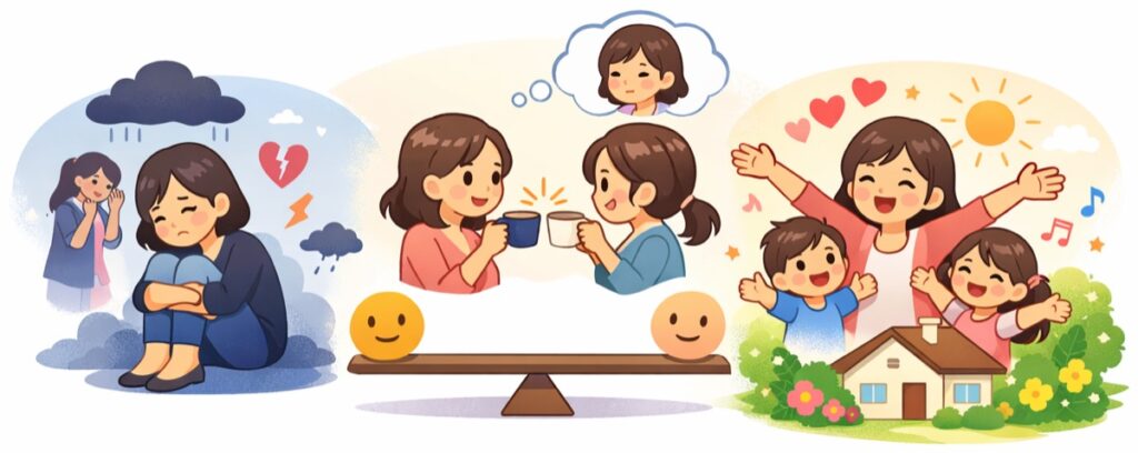 会った後に気持ちが重くなるかどうか