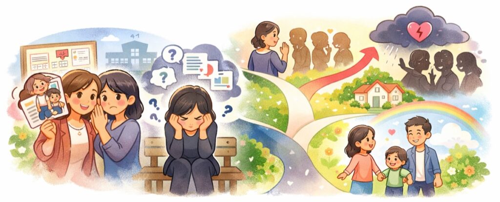 タイプ①　成績やクラスをしつこく詮索してくるママ