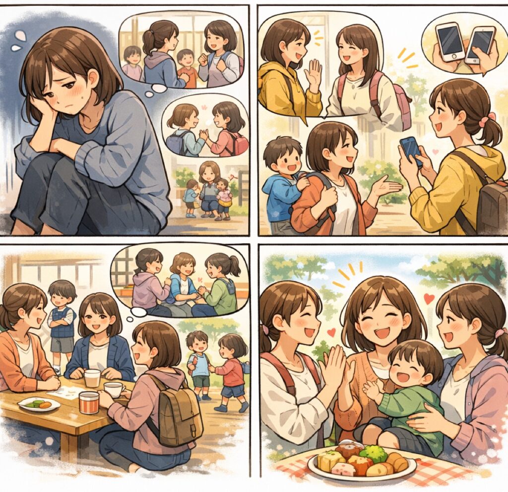 保育園でのママ友の作り方｜お迎え時間がバラバラでも自然に仲良くなれる方法と声かけのコツ