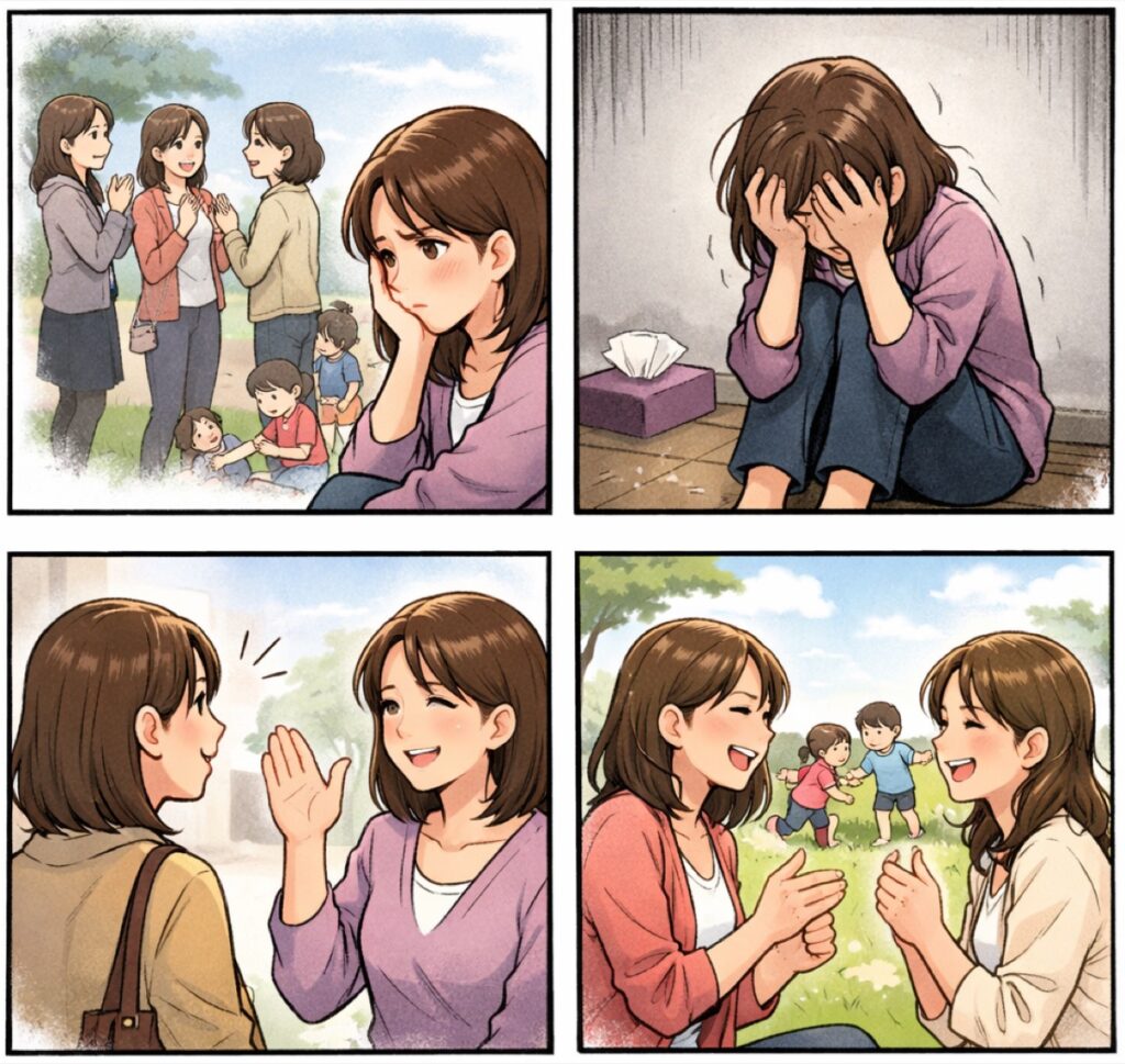 ママ友がいなくて寂しいと感じたとき…気持ちの整え方と今日からできる一歩の踏み出し方