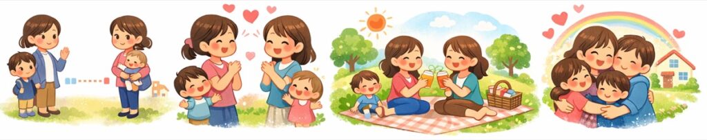 名前を「○○ちゃん」と呼び合うと一気に距離が縮まる