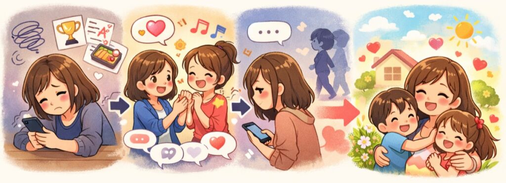 繰り返し届く自慢LINEに、気力を吸われていく