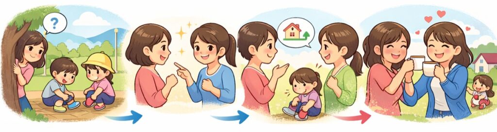 まず「子どものこと」から話しかけてみる