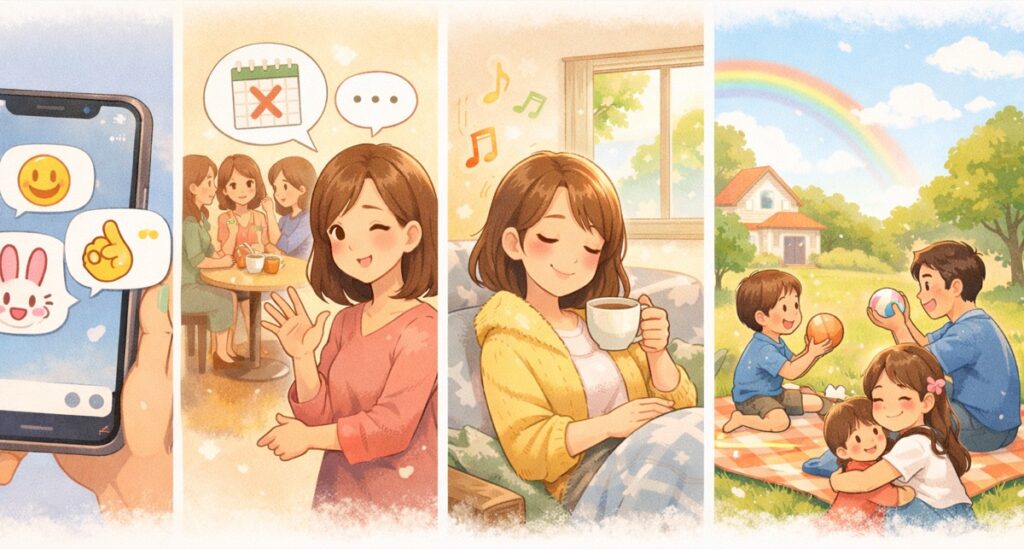 グループLINEや集まりから静かに離れる方法