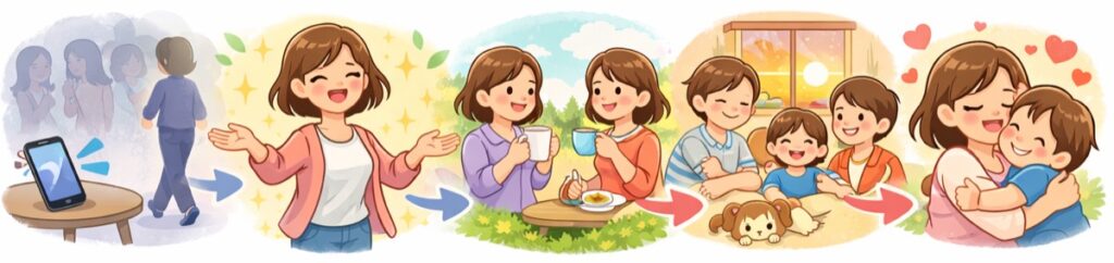 「離れて本当に良かった」先輩ママたちの声