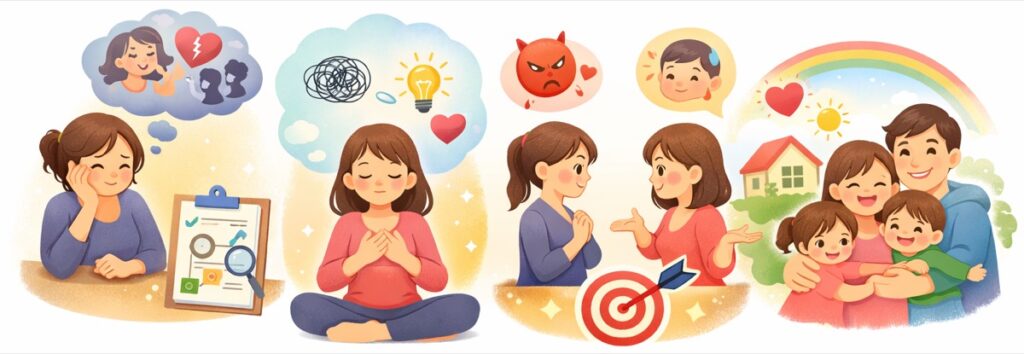 感情を落ち着かせて、まず事実を整理する