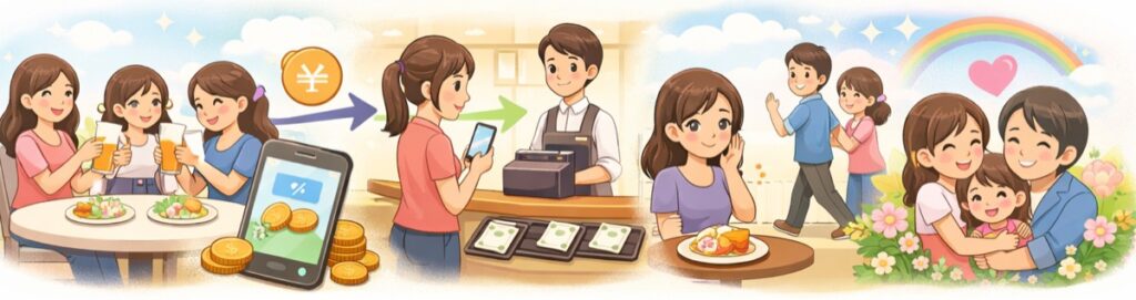 割り勘・立て替えはその場で必ず精算する