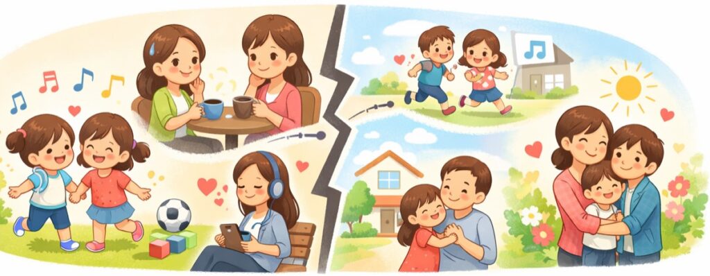 子ども同士の仲がよいと、自分だけ離れにくい