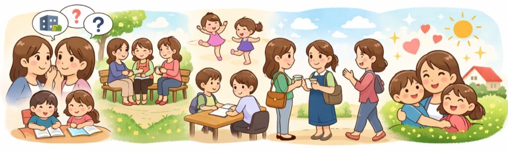 習い事・塾など共通の場での関わり方を見直す