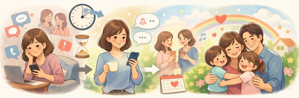 返信の頻度をゆっくりにするだけで変わること