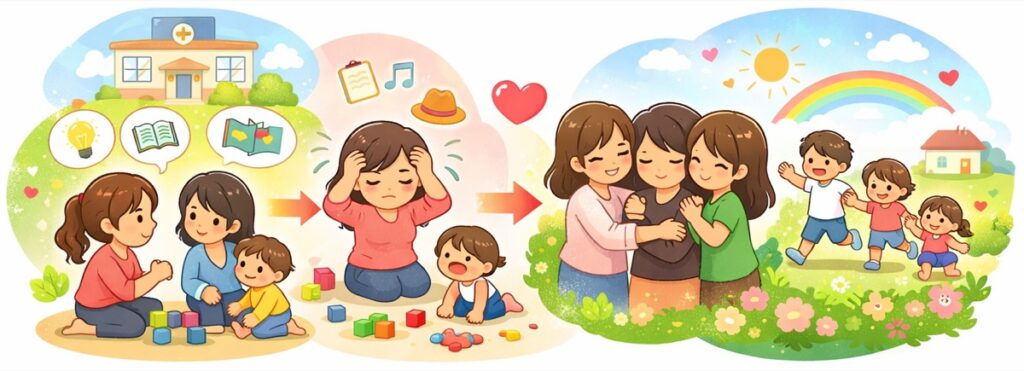 子育ての情報や経験を分かち合える安心感