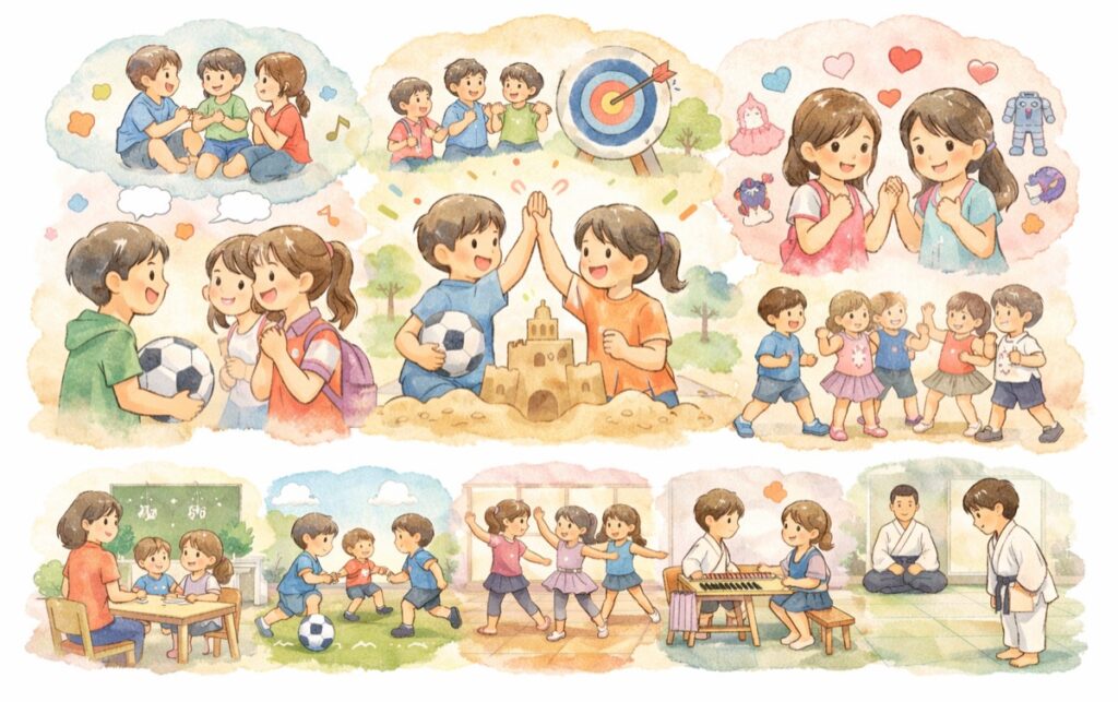 まとめ：友達ができやすい小学生の習い事！コミュ力と社会性が同時に育つ種目