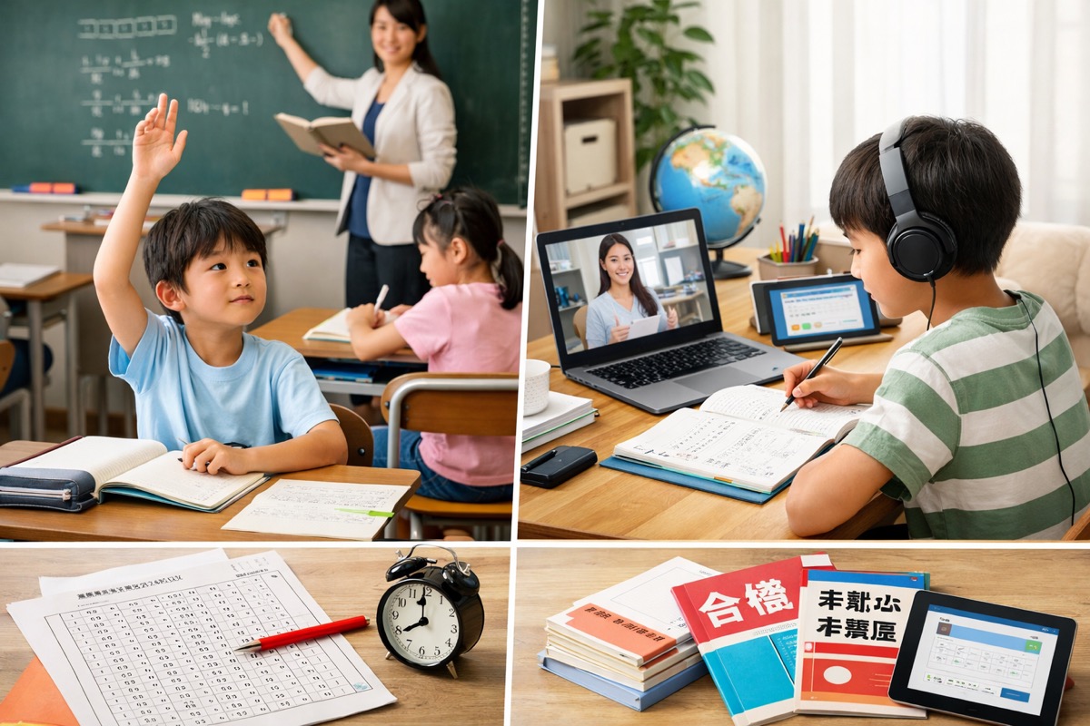 塾か通信教育かどっちにすべき？小学生のタイプ別に費用・学習環境・受験対策を徹底比較