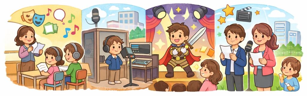 声優習い事の種類と特徴をざっくり比較