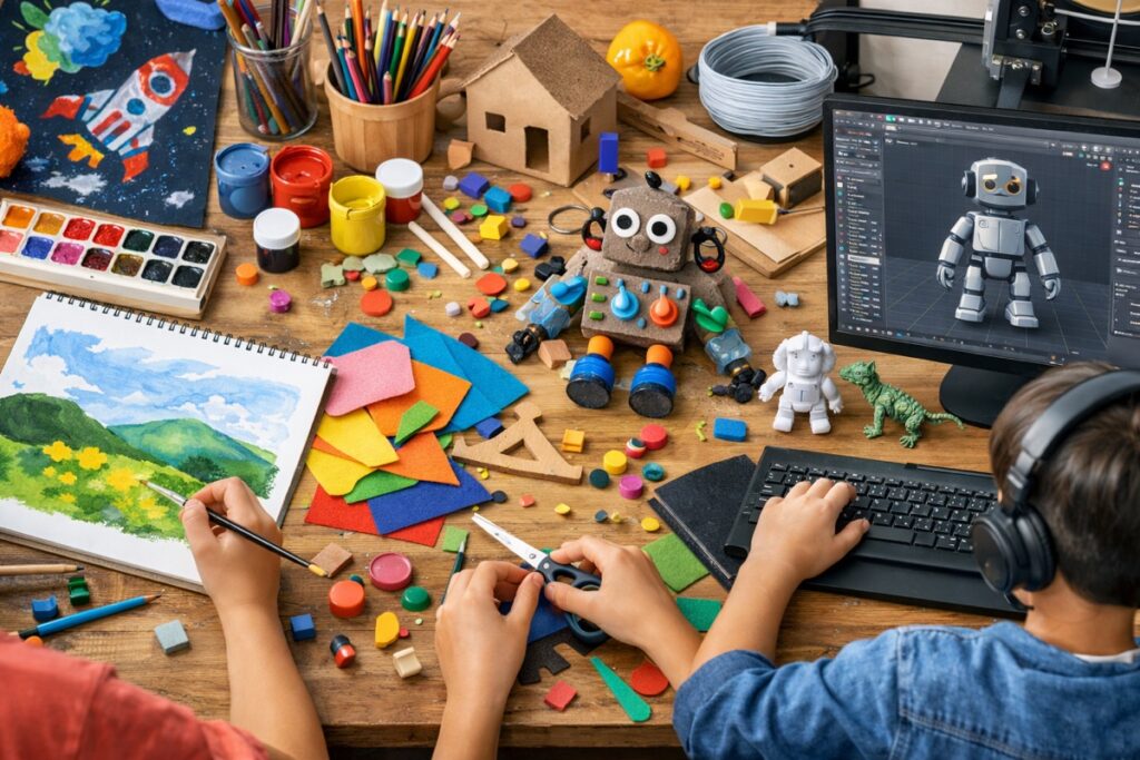 絵画・工作・3DCG――感性と創造力を伸ばす、今注目の選択肢