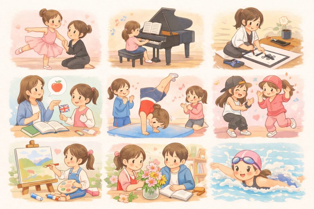 女の子に人気の習い事ランキングTOP10