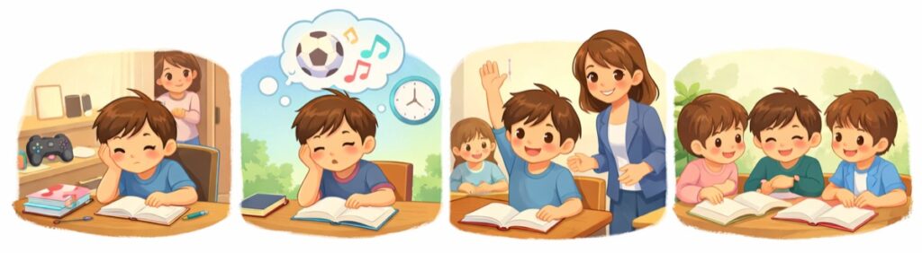 子どものタイプ別：塾が向いているケース