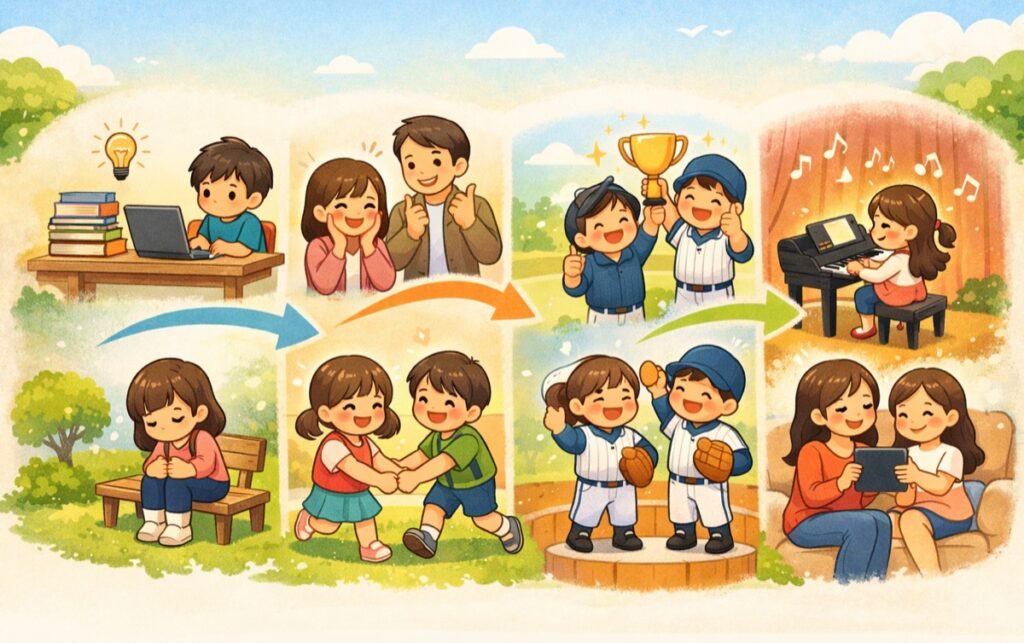 実際に変化が見られたお子さんの事例