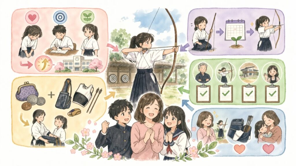 まとめ：中学生の弓道習い事ガイド！礼儀・精神力・費用・教室の選び方を徹底解説