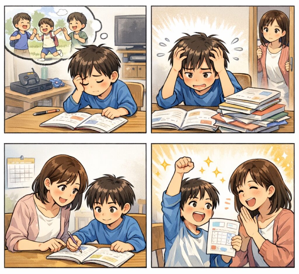 子どもの通信教育が続かない原因5つと今日から始める対策|やりっぱなしにさせない親の関わり方