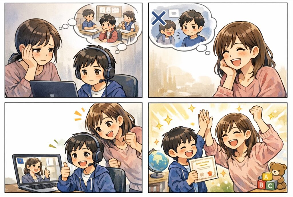 オンライン英会話は小学生の子供に効果がある？引っ込み思案でも続けられる理由と実際の成果を解説