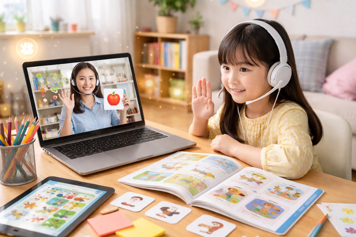 小学生が自宅で英会話を続けるコツ！オンライン英会話・アプリ・教材の賢い選び方と組み合わせ方