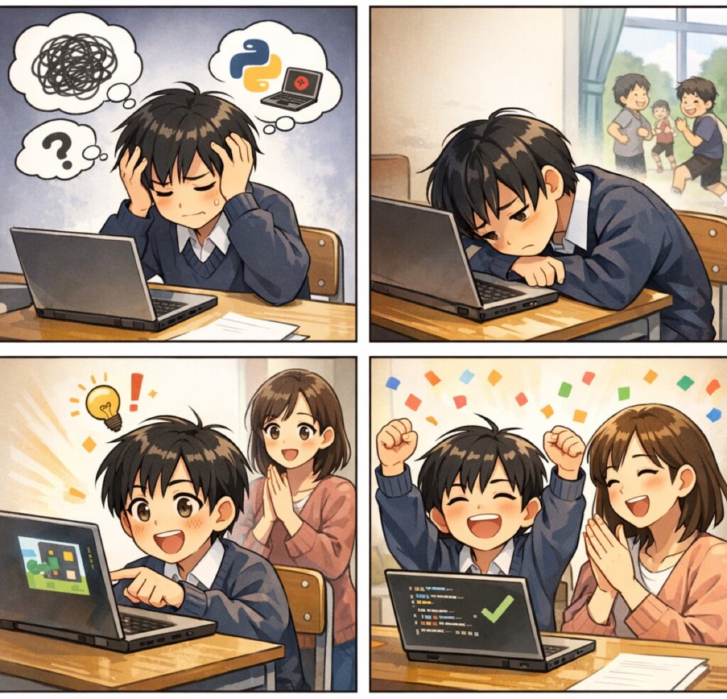 中学生向けPython学習の始め方!入門から使いこなすステップと教材を徹底解説