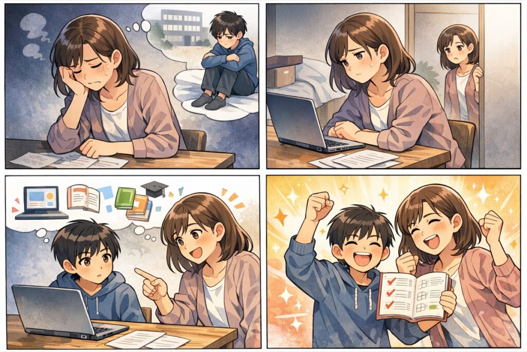 不登校の中学生に合う通信教育おすすめ！高校受験対策と出席扱い制度を徹底解説