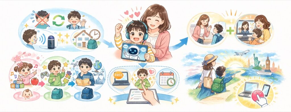 まとめ：AI英会話で小学生が英語を学ぶメリット！おすすめサービスと活用法を解説