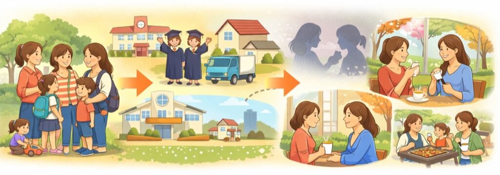 ママ友は「今」の共通点でつながっている関係