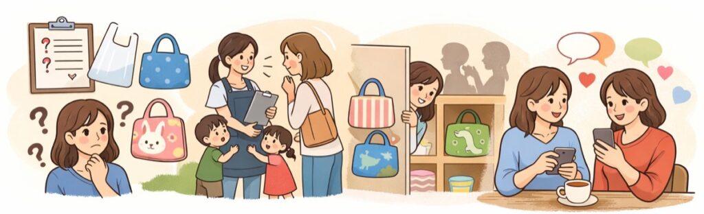 保育園のルールが分かりにくい（袋のサイズ問題、まじ地味にストレス）