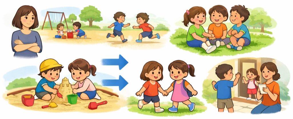 子ども同士は勝手に仲良くなる