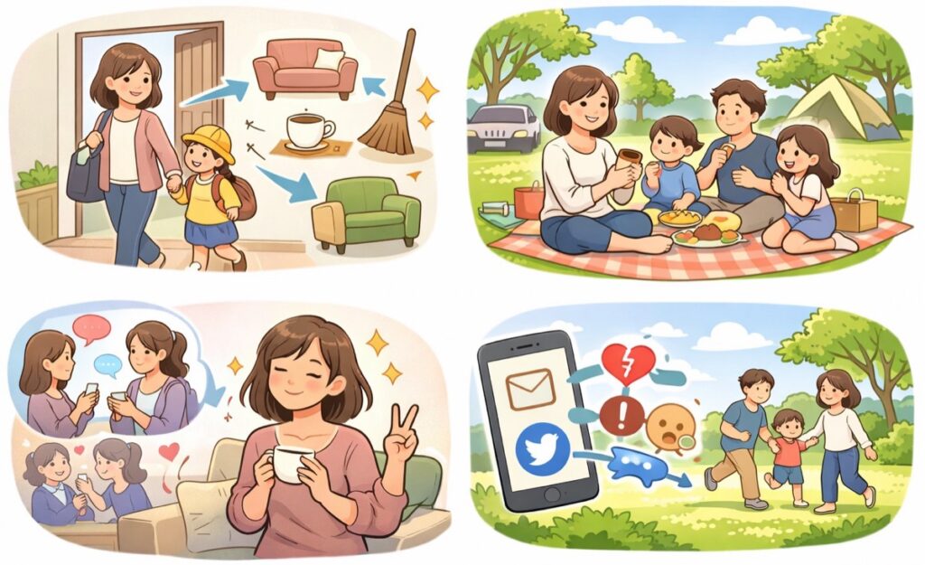 気楽で自由な時間が増えるというメリットもある