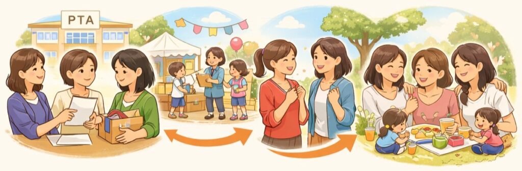 焦らなくていい、役員活動や行事で自然につながった経験談