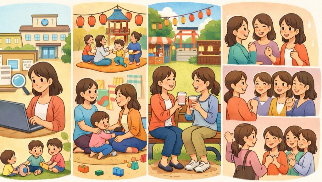 地域のイベントや子育てサロンを活用する方法