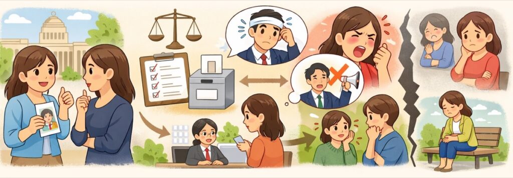 「選挙管理委員会」に言及することで勧誘を止める方法