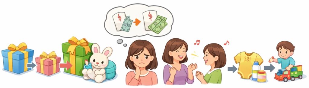 1人目と同額が基本、でも中身は変える