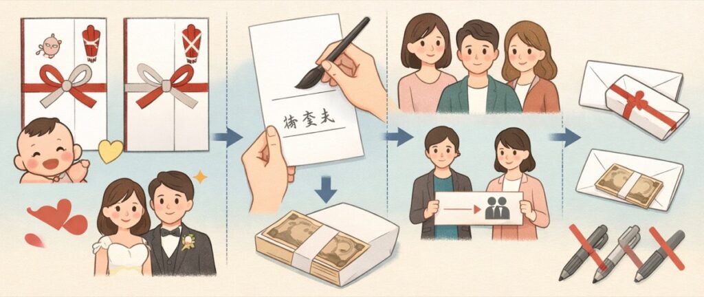 ご祝儀袋の選び方・表書きの書き方