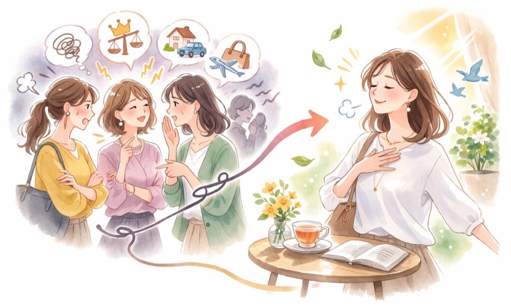 マウント・悪口・うわさ話——会うたびに消耗していた