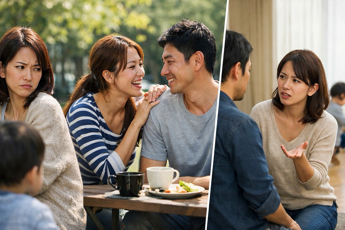 ママ友が旦那に馴れ馴れしい…不快な態度への正しい対処法